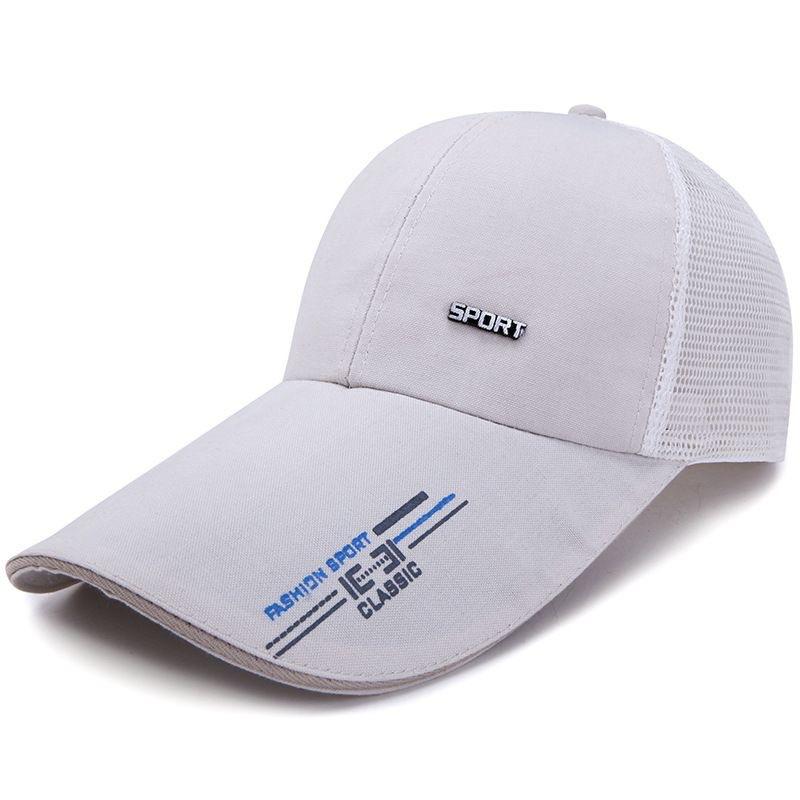 Hat Men's Spring and Summer Peaked Cap Korean Style Fashion Casual Versatile Outdoor Baseball Cap Breathable Mesh Hat Sun Protection