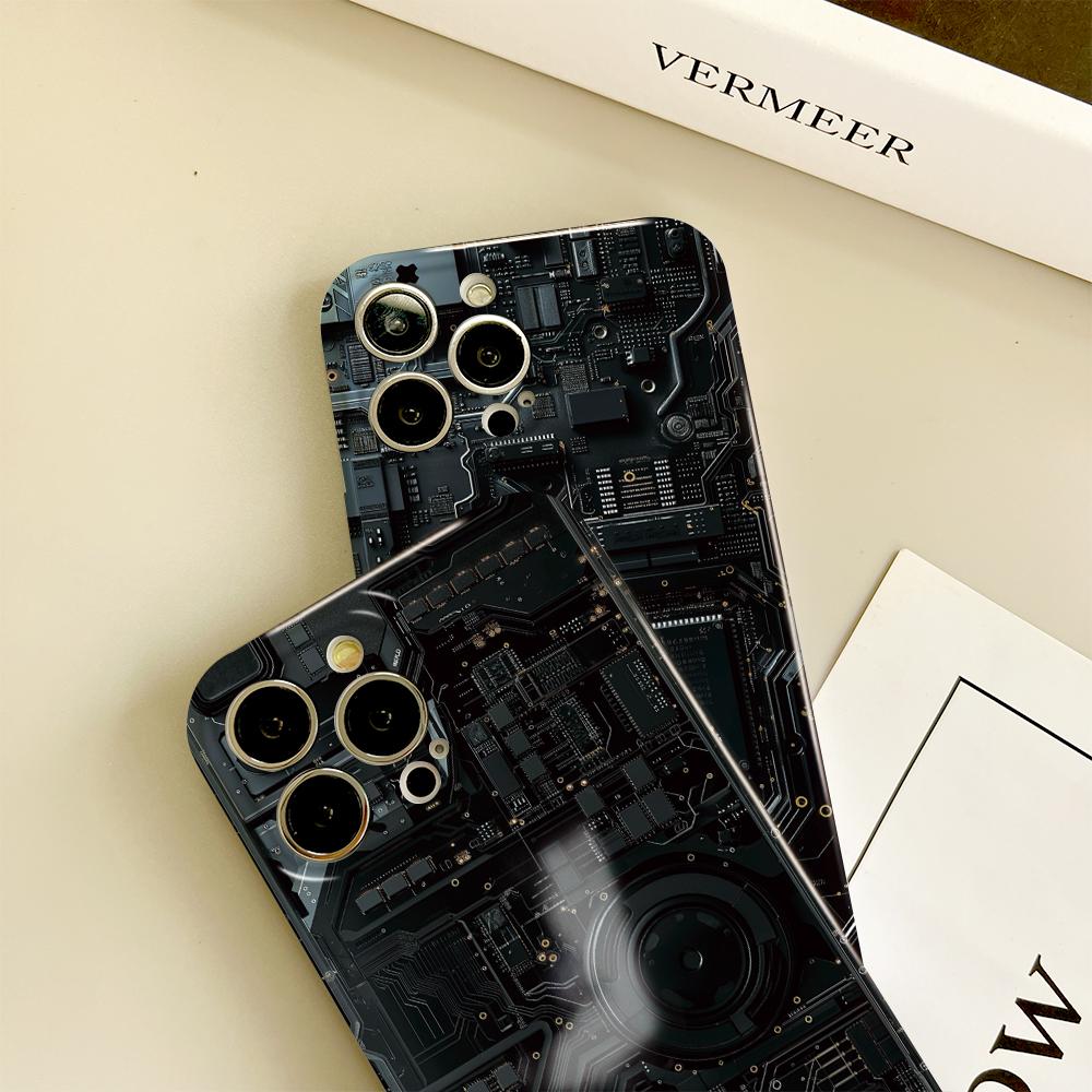 Carcasă de telefon all-inclusive cu film, design vestimentar, carcasă rigidă, acoperire completă pentru cameră, pentru iPhone, Samsung, Xiaomi, Poco, Redmi, Huawei, Honor