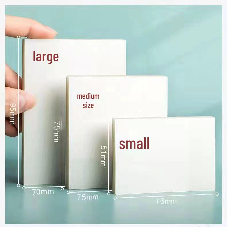 

Waterproof Transparent Sticky Notes - High Adhesion, Writable, Convenient, Strong Labels for Office Memos Small 51x76mm 50 sheets