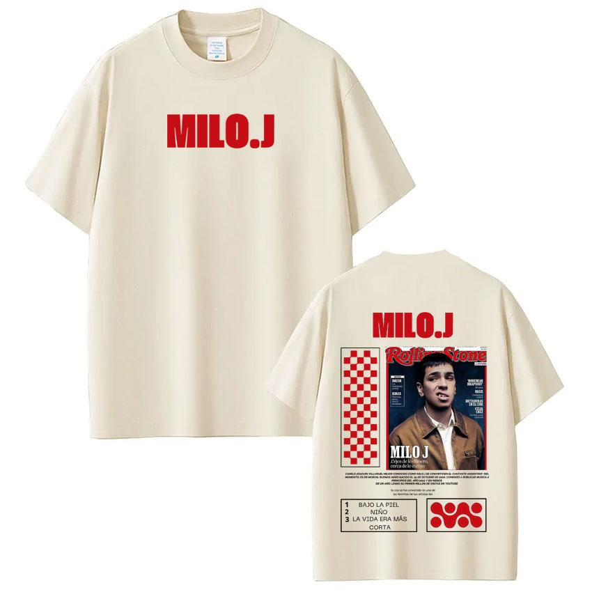 Rapper Milo  J Album Cover 2025 Graphic Tshirt Men Women Fashion Hiphop Tshirt Shortsleeved Loose Casual Harajuku Tshirts