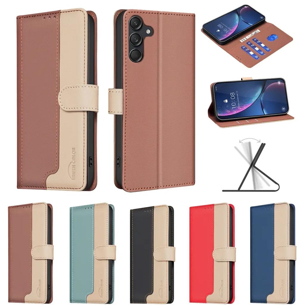 Flip Leather Cases For Samsung Galaxy A34 5G A54 5G A14 A73 5G A13 A33 A53 A72 A52/A52S A32 5G A12 Magnetic Stand Cover