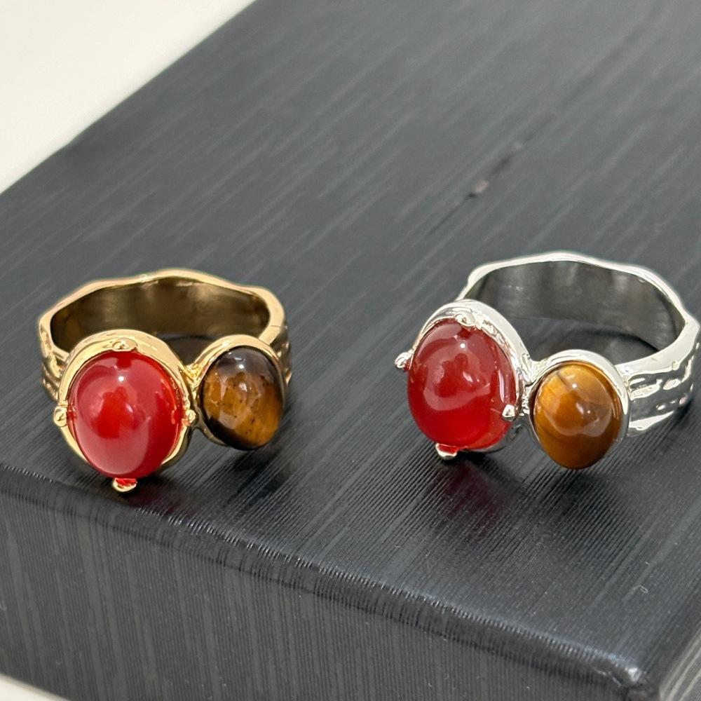 Retro Adjustable Elegant Finger Ring 6 серебряный