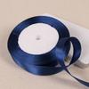 22meter/roll Navy Blue Polyester Satin Ribbon Chrismas Wedding Party Prom Decoration Cake Wrap Ribbons DIY Hair Accessories Bow