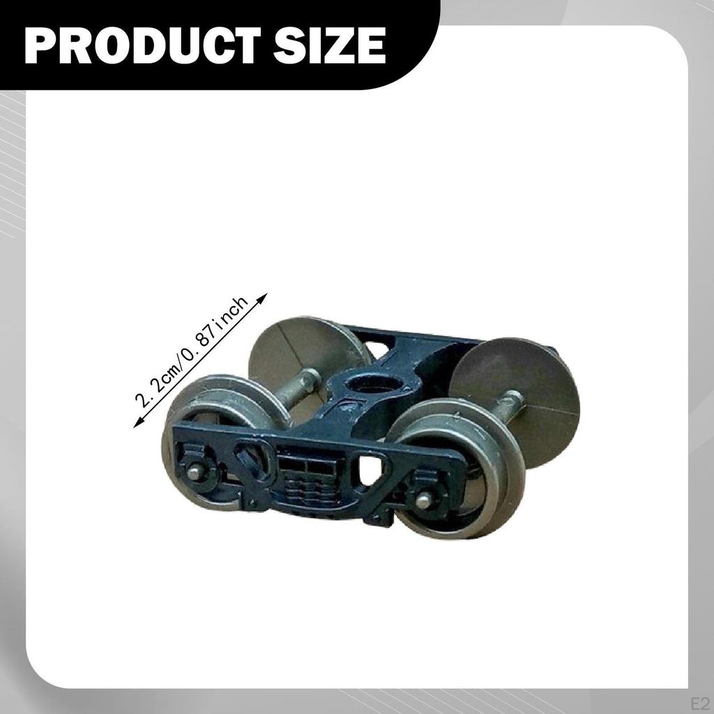 Modellbahnen Drehgestellrad 0,87 Zoll Innenbreite für 2,4 cm Spurweite Einfach zu installieren Wartung