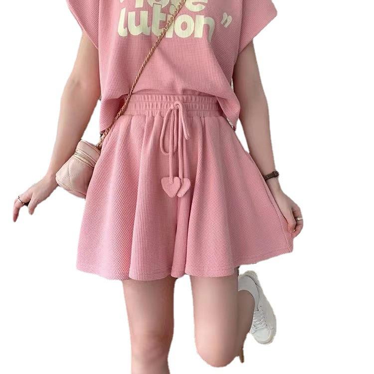 

Спортивный костюм для отдыха, женский летний комплект из двух предметов для фитнеса и бега