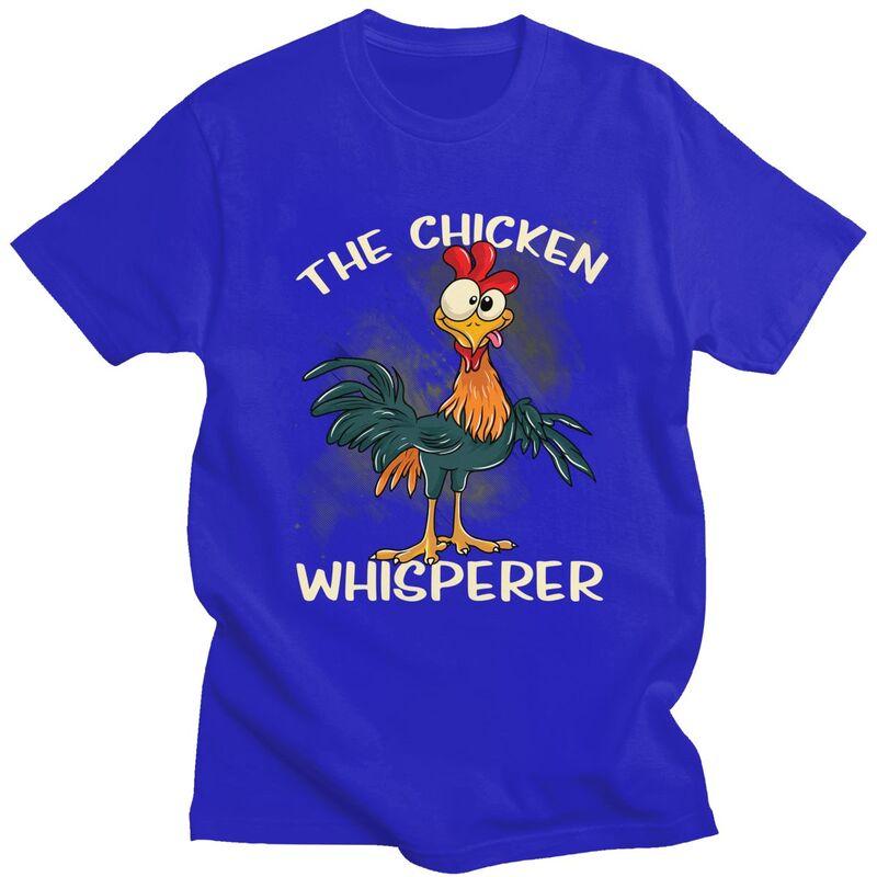 The Chicken Whisperer T Shirt Unisex Funny Farmer Joke Quotes Tshirts Streetwear Graphic Tee Tops Loose Oversized Clothes