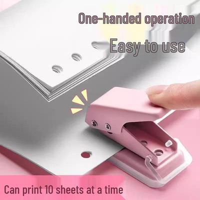 Mini Single Hole Punch - Durable Metal Card Puncher for DIY & Children's Crafts