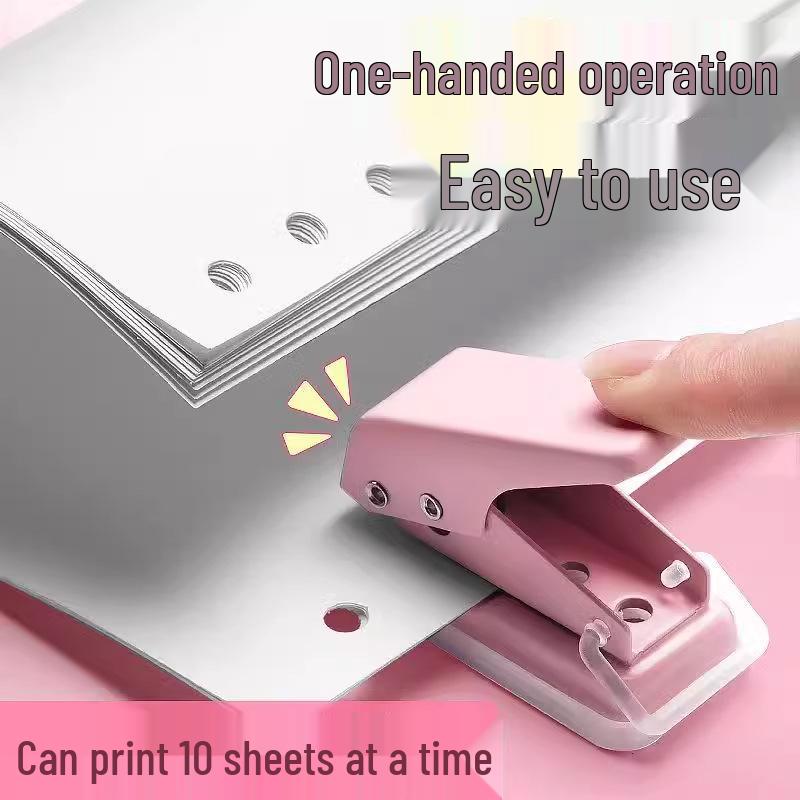 Kompakter Einlochstanzer für DIY-Papierplaner