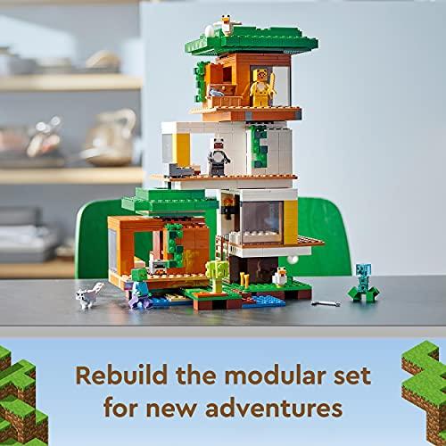 LEGO Minecraft Treehouse 21174, Toy, Blocks, Video Game, House, Boys and Girls, Ages 9 and Up