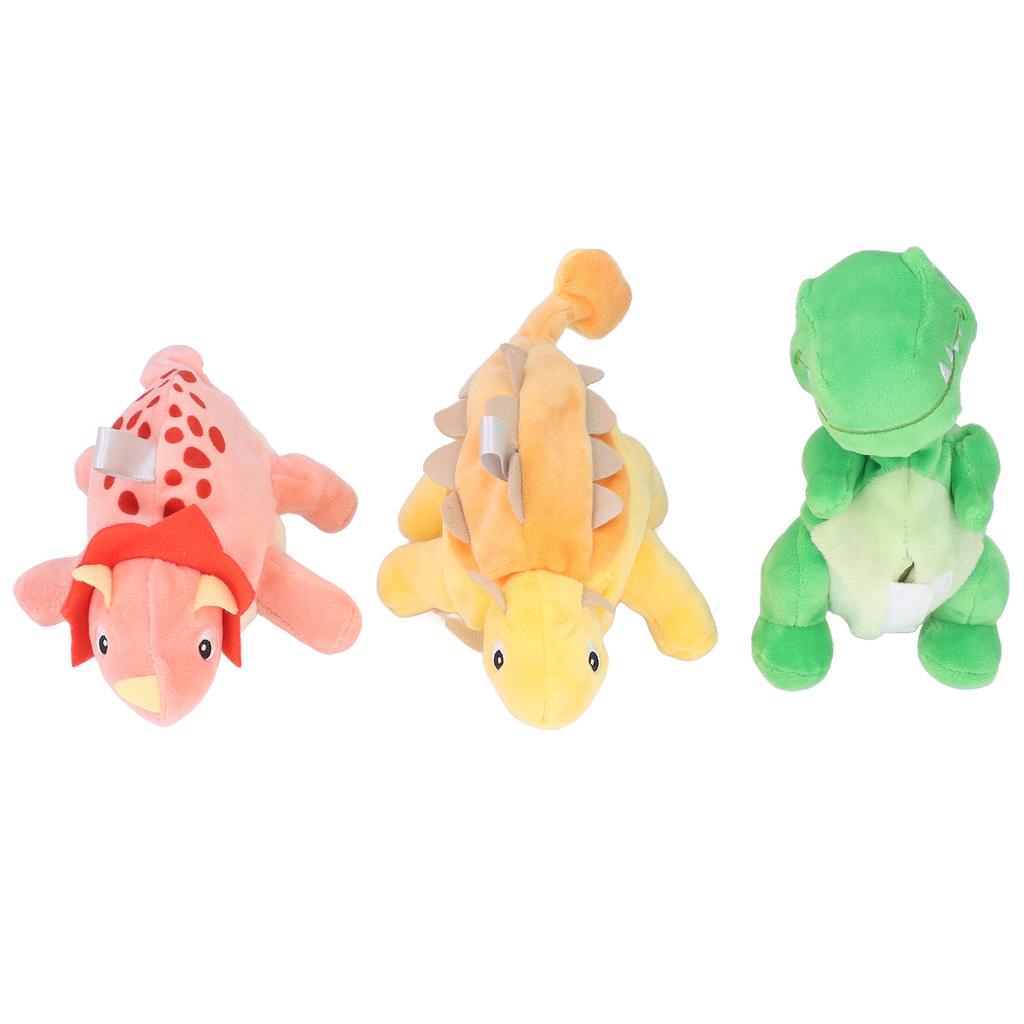 Dinosaur Plush Toy Infant Cute Dinosaur Egg Doll Pendant Gift with Hanging Ring for Baby Stroller