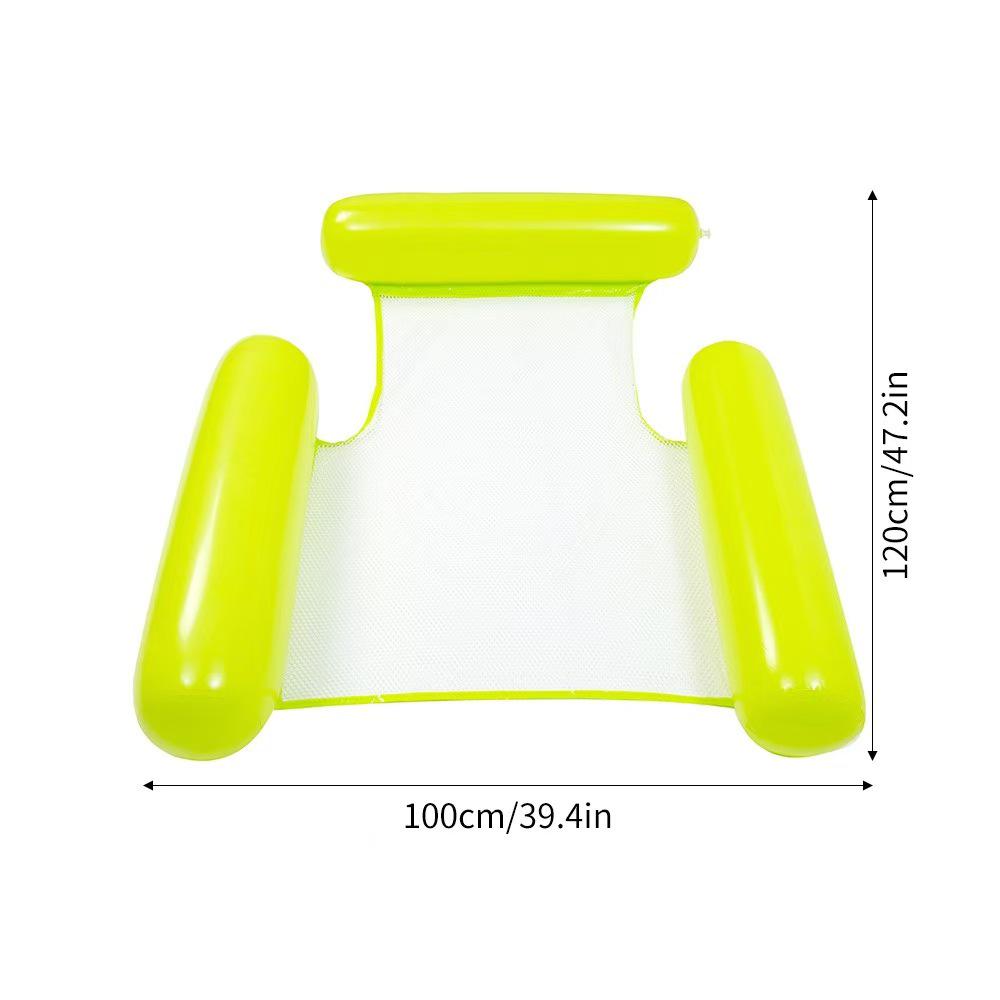 Třínosníkové nafukovací lehátko k bazénu pro dospělé - Skládací s opěradlem