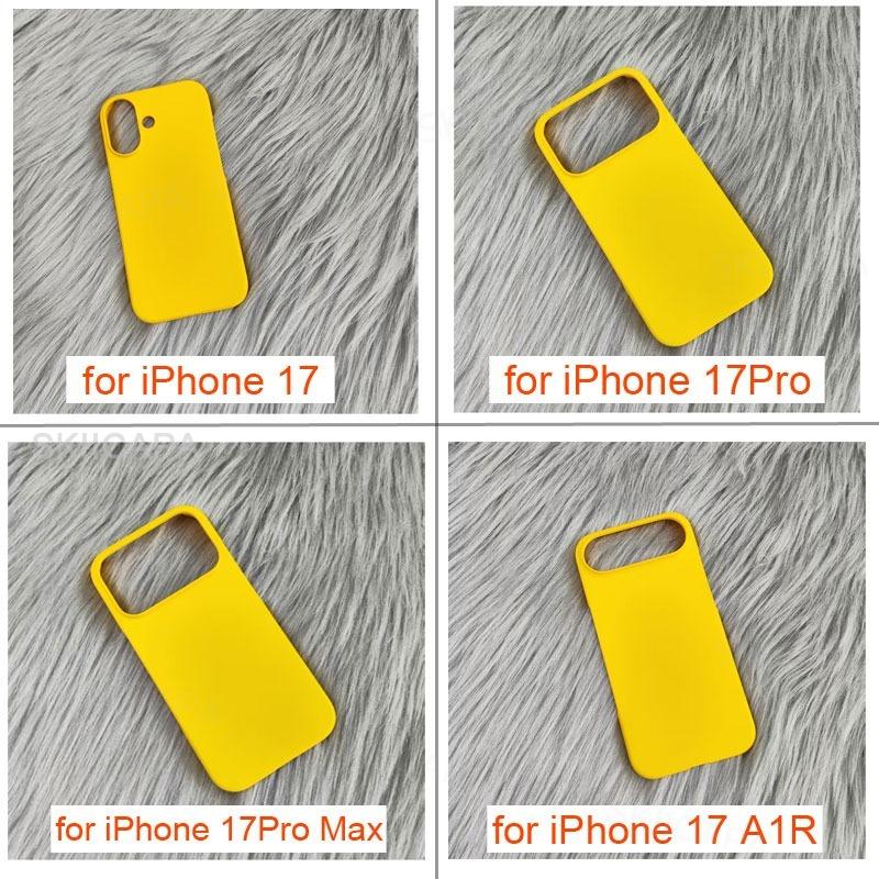 Smukłe Matowe Twarde PC Etui na Telefon dla iPhone 17 Air 17 Pro Max Wstrząsoodporne Jednokolorowe Pokrowiec Shell dla iPhone 17Pro 17Air Bumper
