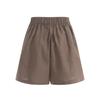 Shop   Women S Simple Solid Banding Linen Pocket ShortS Navy Pic Wpt 1395