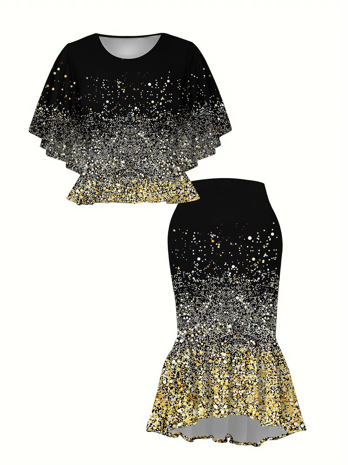 

Классический тотемный женский принт, напечатанный на 3D-принтере, Модный большого размера, Элегантный, Универсальный для всех сезонов. Футболка, Юбка и Комплект, Модный Стиль 6XL жёлтый