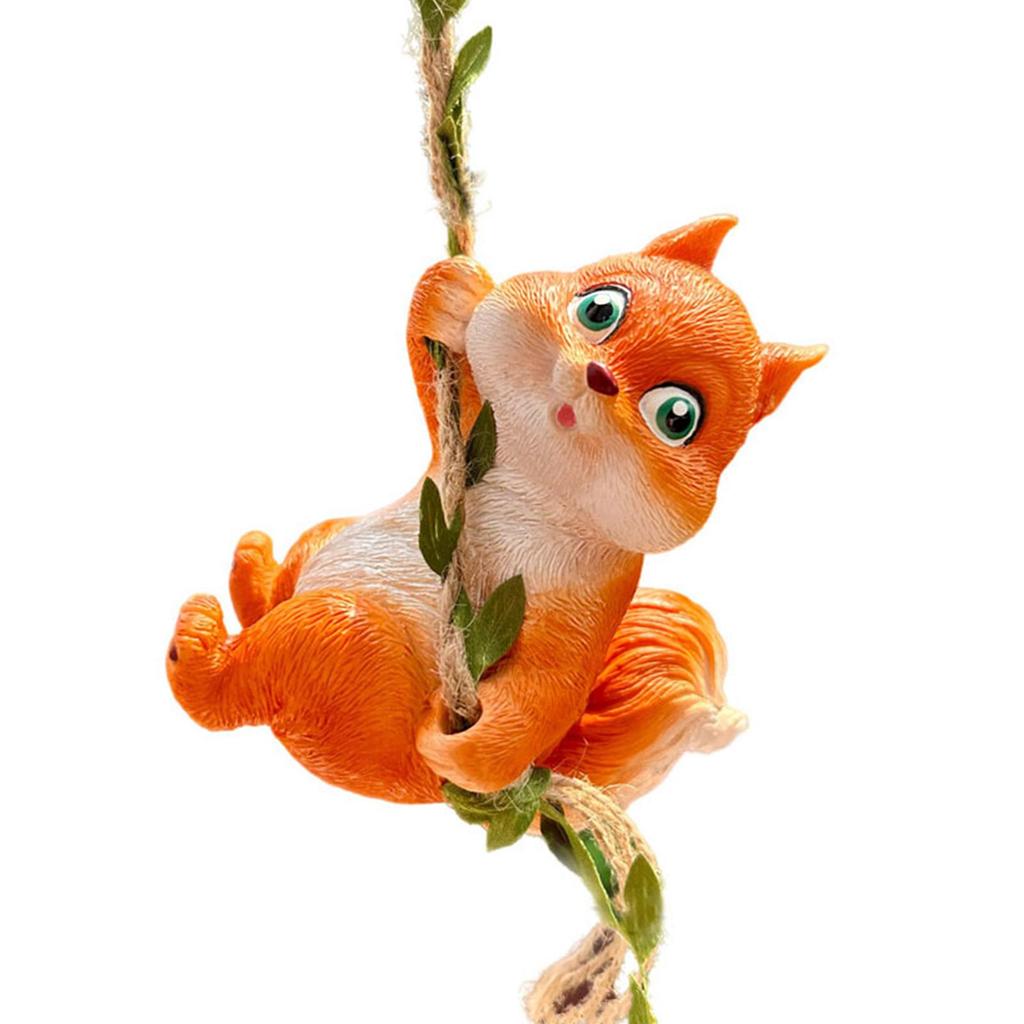 Garden Hanging Sculpture Squirrel Statue Craft Multifunction Decoration