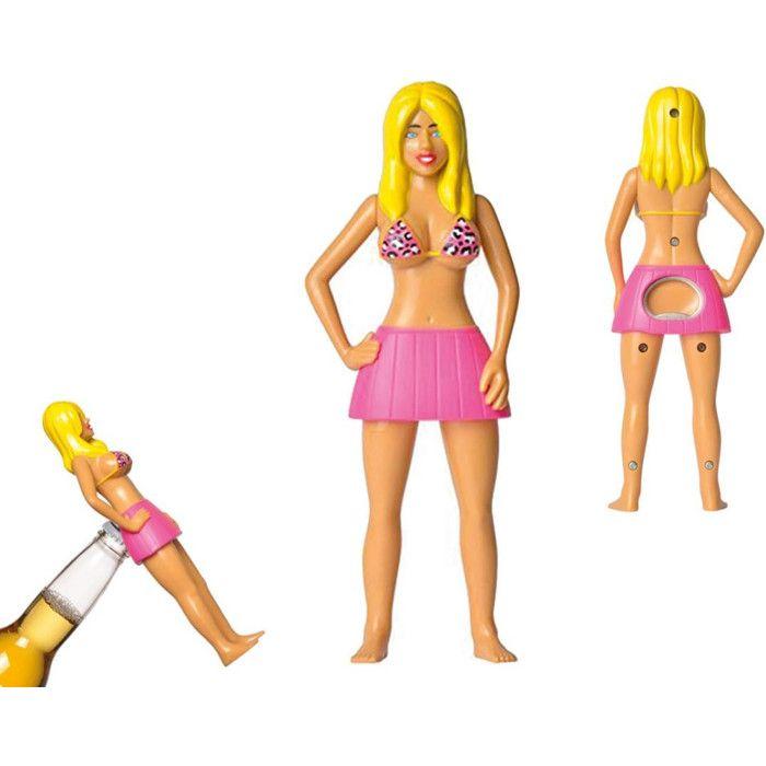 Bottle Opener - Brenda - 21 Cm - Original Design - Blonde Doll - Fun Aperitif Accessory