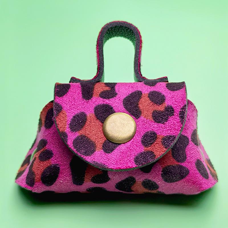 Chic Leather Mini Wallet & Necklace Pendant Earphone Case