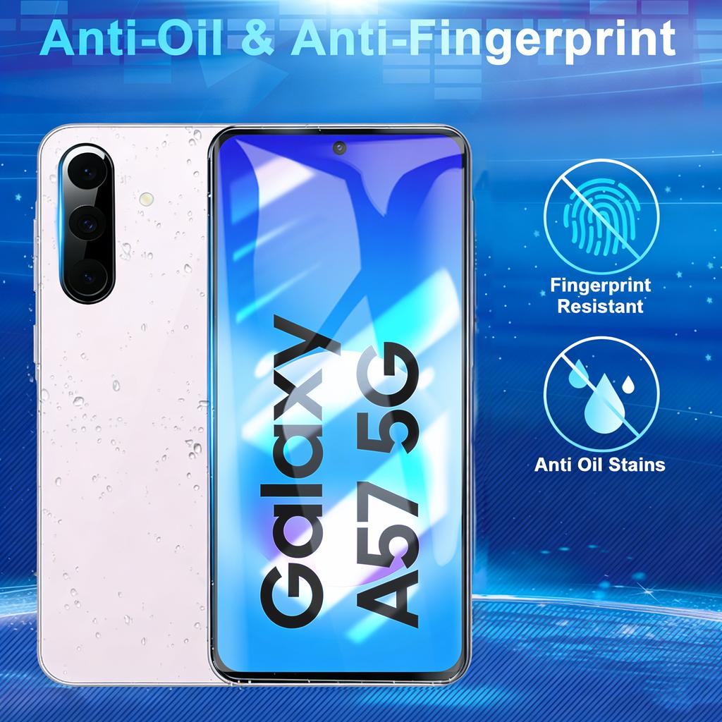 5PCS 4K HD Tempered Glass For Samsung A57 A37 A56 A35 A14 A15 Screen Protector For Samsung A55 A36 A16 A53 A52 Glass