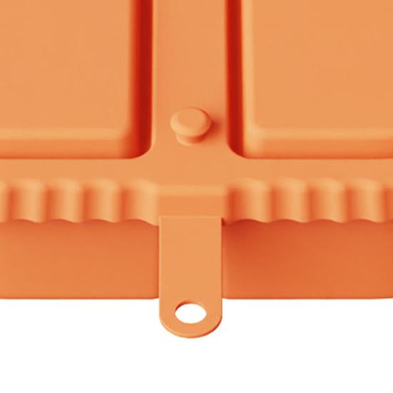 Opakovaně použitelná silikonová svačinová nádoba 2-přihrádková nepropustná krabička na potraviny pro omáčky ořechy myčka nádobí bezpečná krabička na svačinu