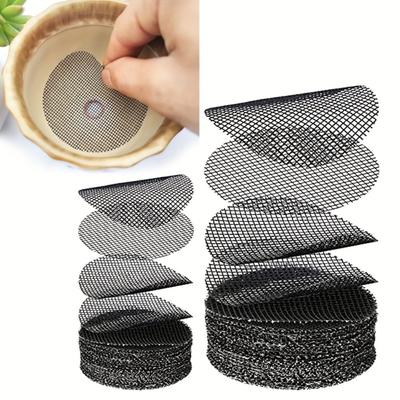 Écrans de support de plantes en maille ronde 50 pièces - Rétention du sol et protection contre le drainage pour le jardin et l'entretien de la pelouse