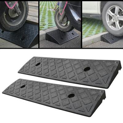 1/2PCS Plastic Kerb Ramp Non-Slip Threshold Ramp 30mm Height For Cars Bicycles Wheelchairs Going Uphill Smooth Transitions