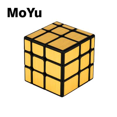 Moyu Meilong 3x3 Cubo Specchio Magico Puzzle Argento Oro Adesivi Cubi di Velocità Giocattoli di Apprendimento Professionali per Regalo per Bambini