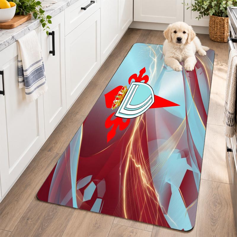 Flannel Kitchen Mat Celta Vigo FC Soft Area Rug Non Slip Floor Carpet Home Decoration