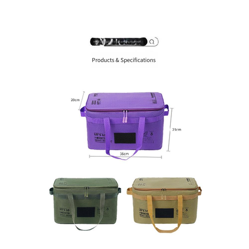 Large Capacity Outdoor Kitchenware Storage Bag, Foldable Tactical Camping Gear Bag, Wild Camping Stove Organizer Pouch