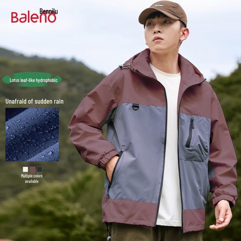 Baleno Men s Outdoor Water-Repellent Hooded Jacket L