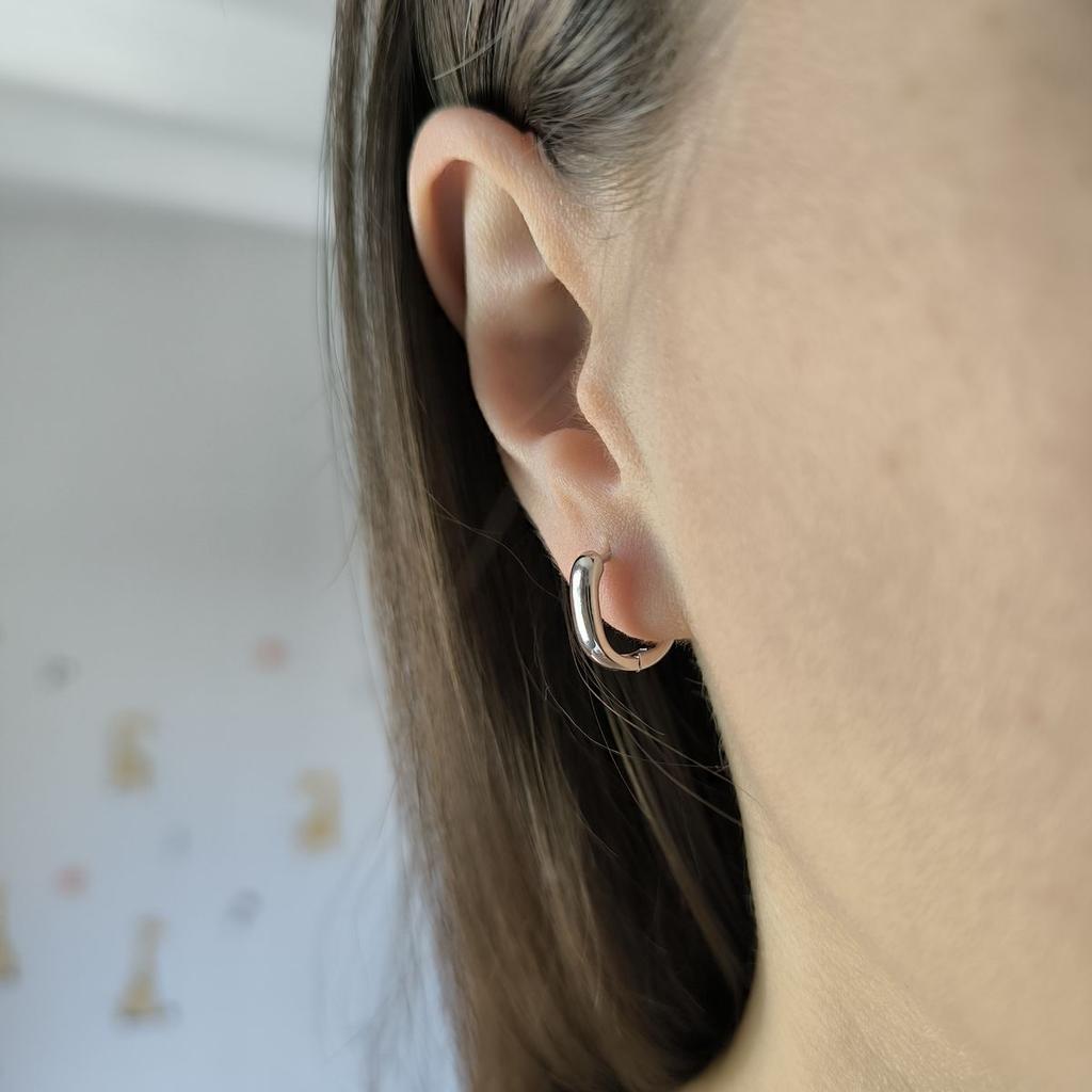 Silver Earrings Without Stones (2187370)