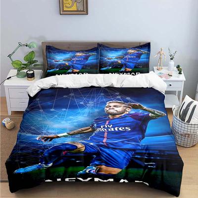 Fashion No. 10 Football Star N-Neymar Print Bedding Sets Bed Supplies Set Duvet Cover Bed Comforter Set Bedding Set Luxury Gift