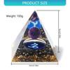 Zodiacs Orgone Pyramid Zodiacs Healings Crystals Stone Chakras Reiki Orgonite Crystals Pyramid Lucky Energys Home Decors