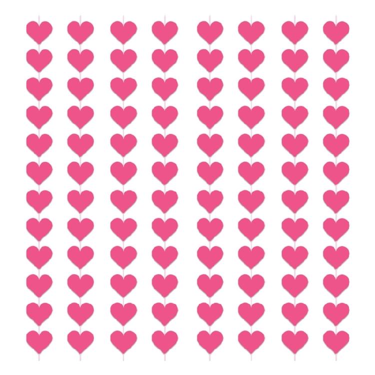 

6/8 Штук Стрічки-гірлянди у Формі Серця День Святого Валентина Підвісна Прикраса Для Весільних Вечірок та Декору Заходів рожевий червоний колір