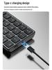 K23 Dual-Mode Wireless Mini Keyboard: Silent, Rechargeable, Bluetooth-Compatible for Computers and Laptops.
