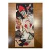 Ukiyo-e Tenugui Handtuch: Yoshitoshi's Krieger - Sagami Jiro Taira no Masakado von Tsukioka Yoshitoshi, 100% Baumwolle, Premium Japanischer Tokka-Stoff,