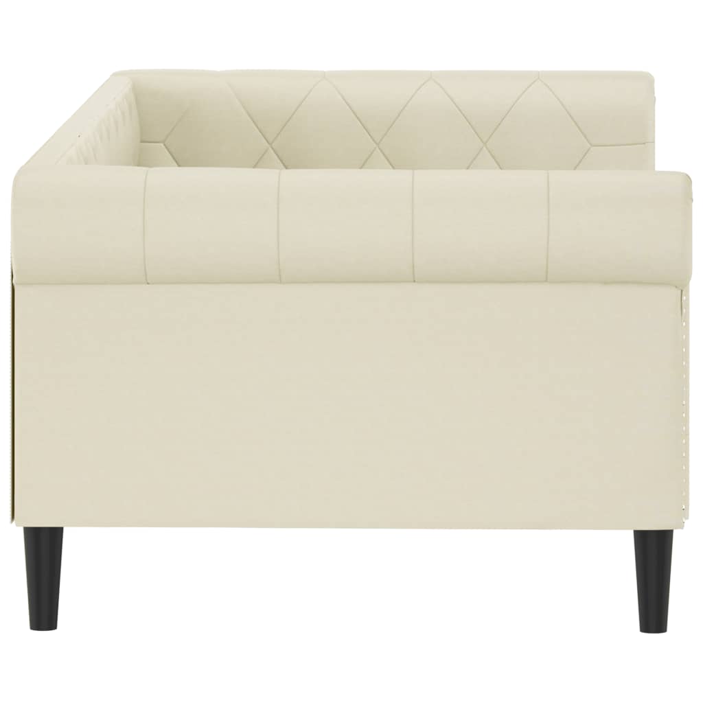 Daybed Cream 90x200 cm Faux Leather