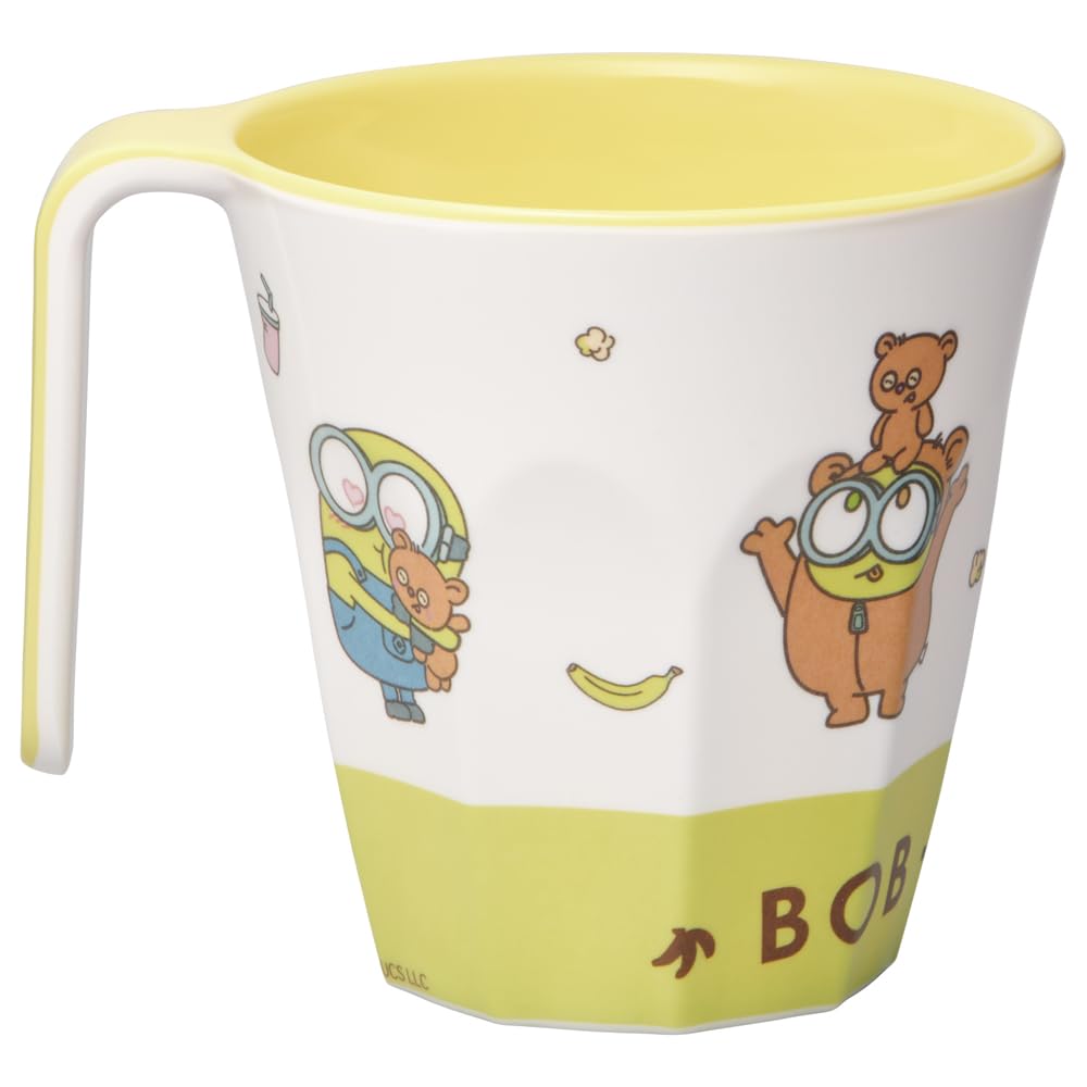 Skater Melamine Tumbler with Handle 300ml Minions Bob Tim & MTH3-A