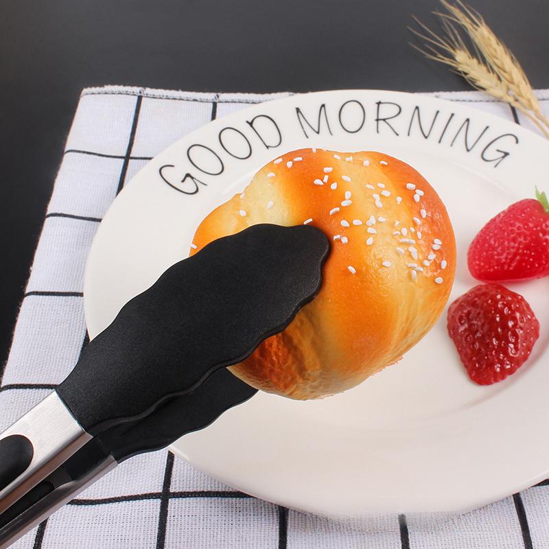 Food Grade Silicone Food Tong Kitchen Tongs Utensil Cooking Tong Clip Clamp Accessories Salad Serving BBQ Tools