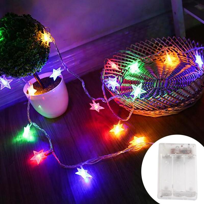 LED Star Chain String Lights for Outdoor & Indoor, Fairy Lights for Weddings, Christmas, and Party Decor