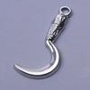 Fashion Silver Color Sickle The Sword Pendant Stainless Steel Pendants For Jewelry Making Supplies Turkish Eye Wing Charm Bulk