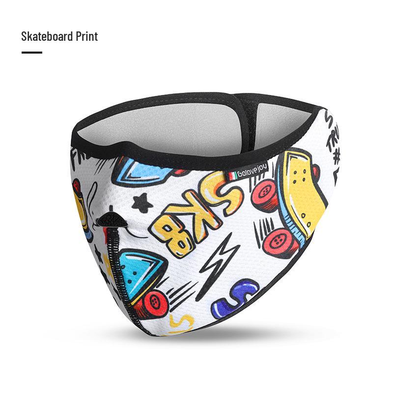 

Зимова чоловіча вітрозахисна велосипедна маска - Тепла, пилозахисна, з захистом вух, з відкритим обличчям, тканина орлон (Модель DKZ24). One Size