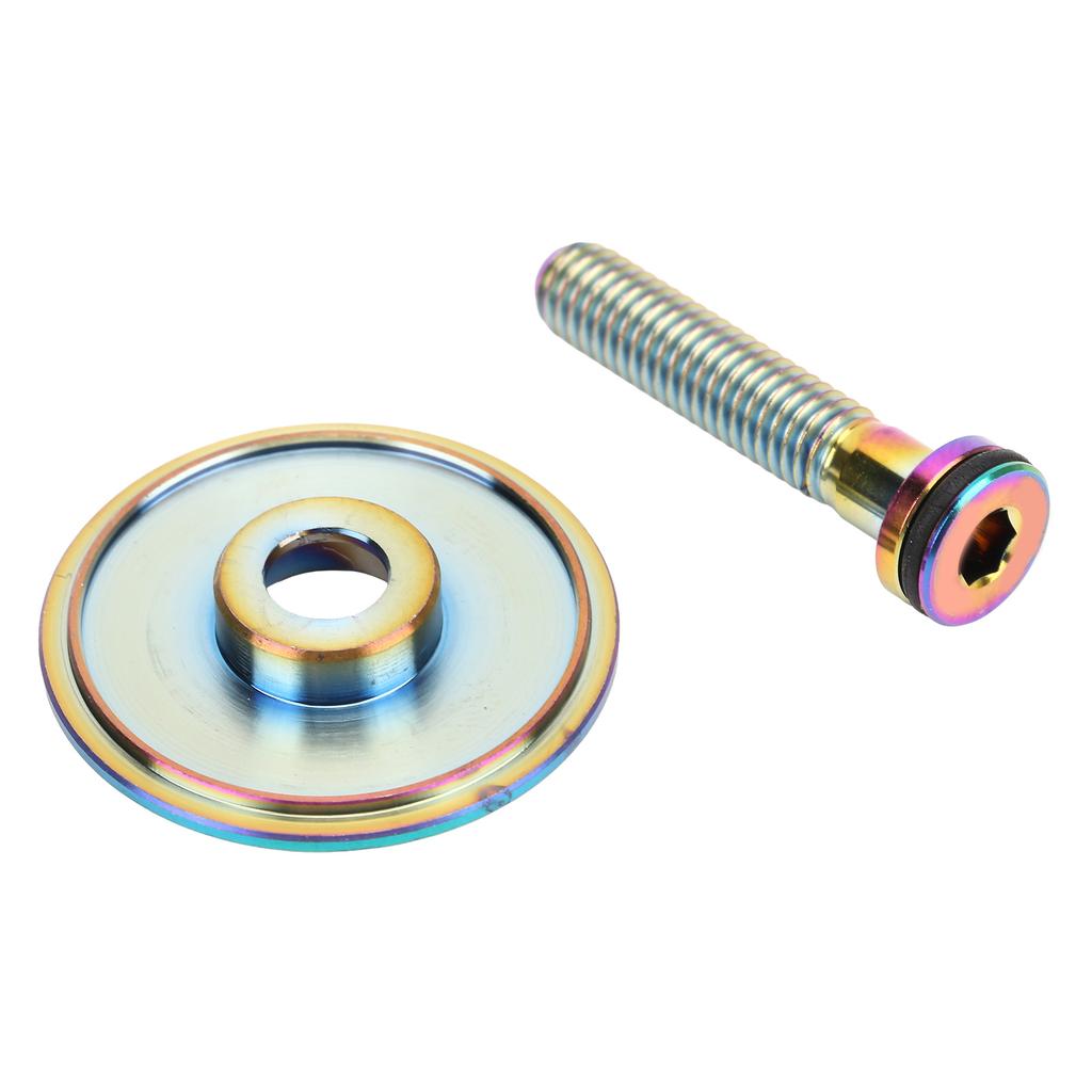 RISK Fahrrad Steuersatz Oberteil Fahrrad Steuersatz Oberkappe 28,6 mm Gabelschaft Vorbau Oberkappen mit Schraube für Rennrad Mountainbike