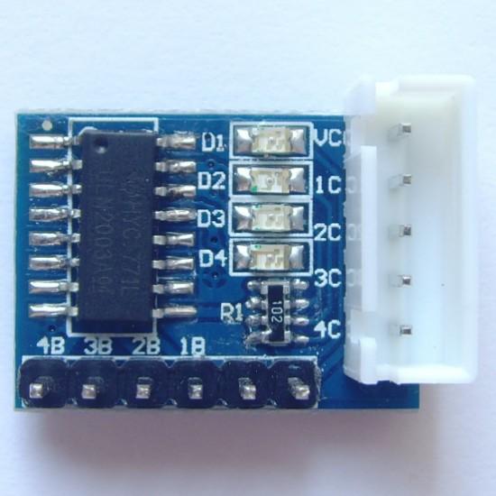 

MINI ULN2003 Five-Wire Four-Phase Stepper Motor Driver Module Driver Board XH-5P Interface Socket 10*10*2 білий