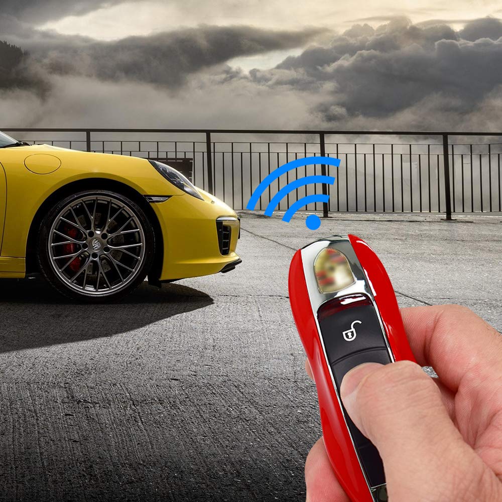 KUNIO Porsche Exclusive Key Cover, Key Holder, Plastic, Porsche 911, 718, Panamera, Cayenne, Macan,