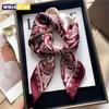 New Paisley Print Square Scarf Soft Satin Silk-like Thin Neck Scarf Mature Style Bandana Sunscreen Headscarf For Women