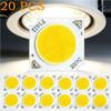 20PCS COB LED Chip 7W 10W 12W LED Lamp Beads 11mm Light Emitting Surface For Spotlight Downlight Light Source 3000K 4000K 6000K