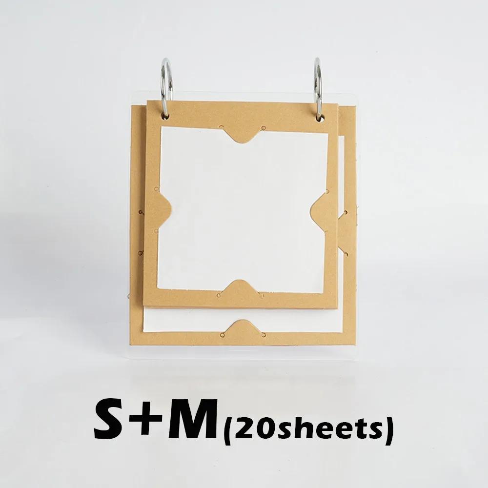 Frosted Kraft Paper Instant Camera Album 3 Inch Photo Portable Photo Display Stand for Fujifilm Instax Mini SQ/ GO