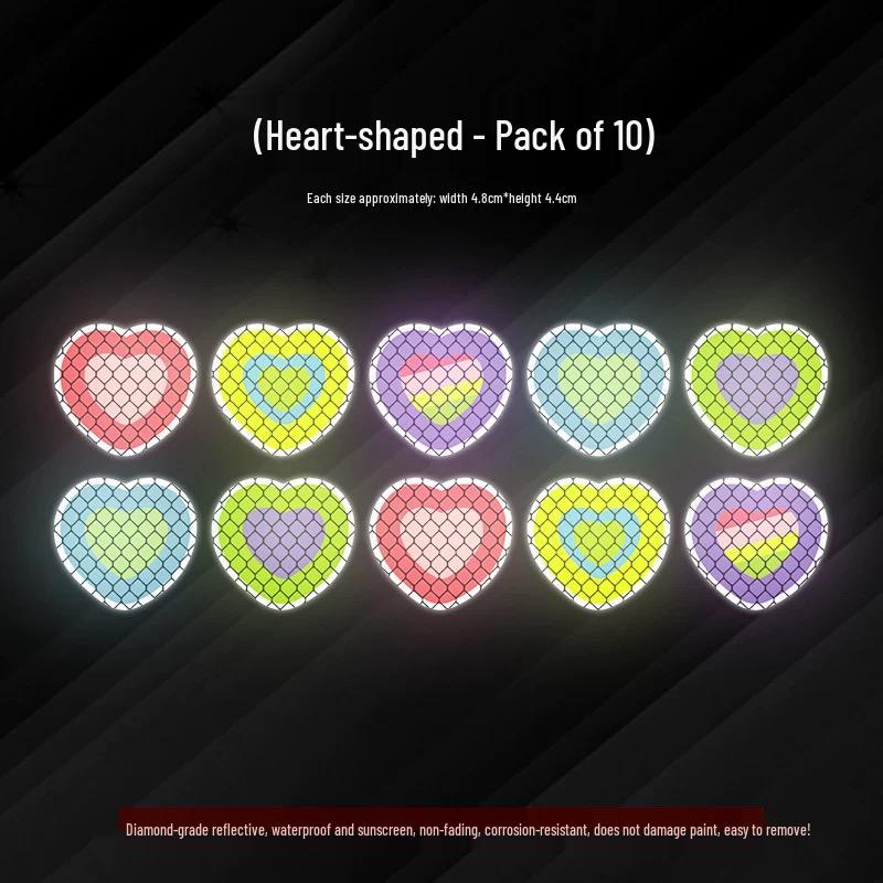Reflective Decal for Vehicles: Waterproof Night Safety Sticker for Cars, Motorcycles, Helmets, and Bicycles