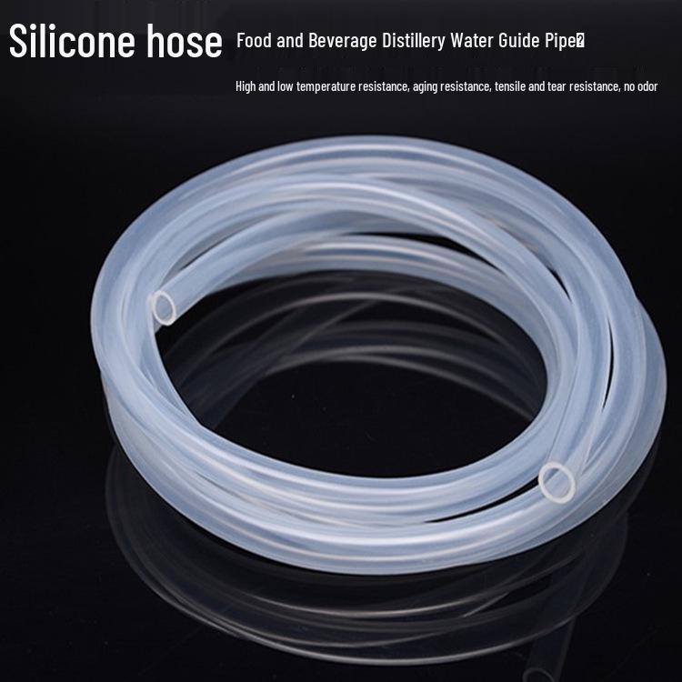 Odorless High/Low Temp Resistant Transparent Silicone Rubber Tubing for Food & Water