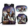 Fortnite Cartoon Printed Backpack Set Lightweight Computer Bag Male And Female School Bag